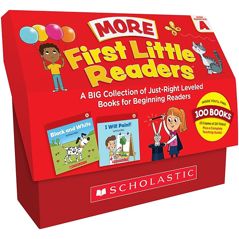 First Little Readers: More Guided Reading Level A Books (Classroom Set), 20 Titles, 5 Copies Per Title (9781338717389) image 1
