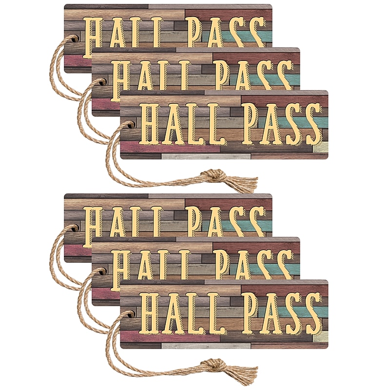 Teacher Created Resources Home Sweet Classroom Magnetic Hall Pass, Pack of 6 (TCR77357-6) image 1