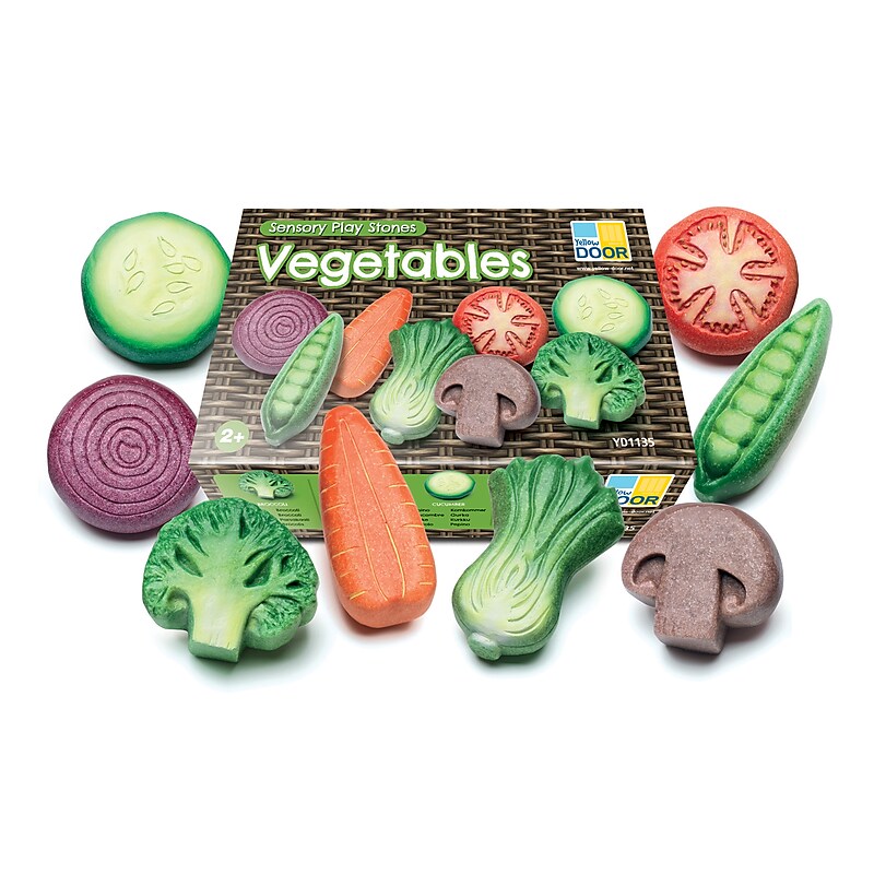 Yellow Door Vegetable Sensory Play Stones (YUS1135) image 1