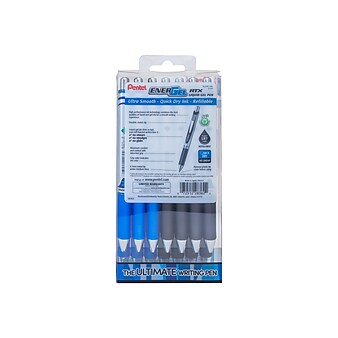 EnerGel RTX Retractable Gel Pens, Medium Point, Blue/Black Ink, 14/Pack (BL77PC14AC)