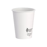 Dart ThermoGuard Paper Hot Cup, 8 Oz., White, 1000/Carton (DWTG8W-1000)