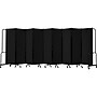 National Public Seating Robo Freestanding 9-Panel Room Divider, 72"H x 210"W, Black PET (RDB6-9PT10)~#|#~sp150777943_sc7