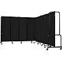 National Public Seating Robo Freestanding 9-Panel Room Divider, 72"H x 210"W, Black PET (RDB6-9PT10)~#|#~sp150777944_sc7