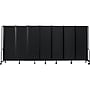 National Public Seating Robo Freestanding 7-Panel Room Divider, 72"H x 164"W, Black PET (RDB6-7PT10)~#|#~sp150778045_sc7