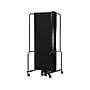 National Public Seating Robo Freestanding 7-Panel Room Divider, 72"H x 164"W, Black PET (RDB6-7PT10)~#|#~sp150778047_sc7
