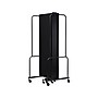 National Public Seating Robo Freestanding 7-Panel Room Divider, 72"H x 164"W, Black PET (RDB6-7PT10)~#|#~sp150778048_sc7