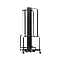National Public Seating Robo Freestanding 7-Panel Room Divider, 72"H x 164"W, Black PET (RDB6-7PT10)~#|#~sp150778049_sc7