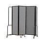 National Public Seating Robo Freestanding 3-Panel Room Divider, 72"H x 72"W, Gray PET (RDB6-3PT02)~#|#~sp150778051_sc7