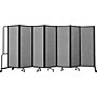 National Public Seating Robo Freestanding 7-Panel Room Divider, 72"H x 164"W, Gray PET (RDB6-7PT02)~#|#~sp150778064_sc7