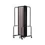 National Public Seating Robo Freestanding 7-Panel Room Divider, 72"H x 164"W, Gray PET (RDB6-7PT02)~#|#~sp150778067_sc7