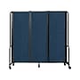 National Public Seating Robo Freestanding 3-Panel Room Divider, 72"H x 72"W, Blue PET (RDB6-3PT04)~#|#~sp150778068_sc7
