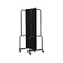 National Public Seating Robo Freestanding 3-Panel Room Divider, 72"H x 72"W, Black PET (RDB6-3PT10)~#|#~sp150778077_sc7