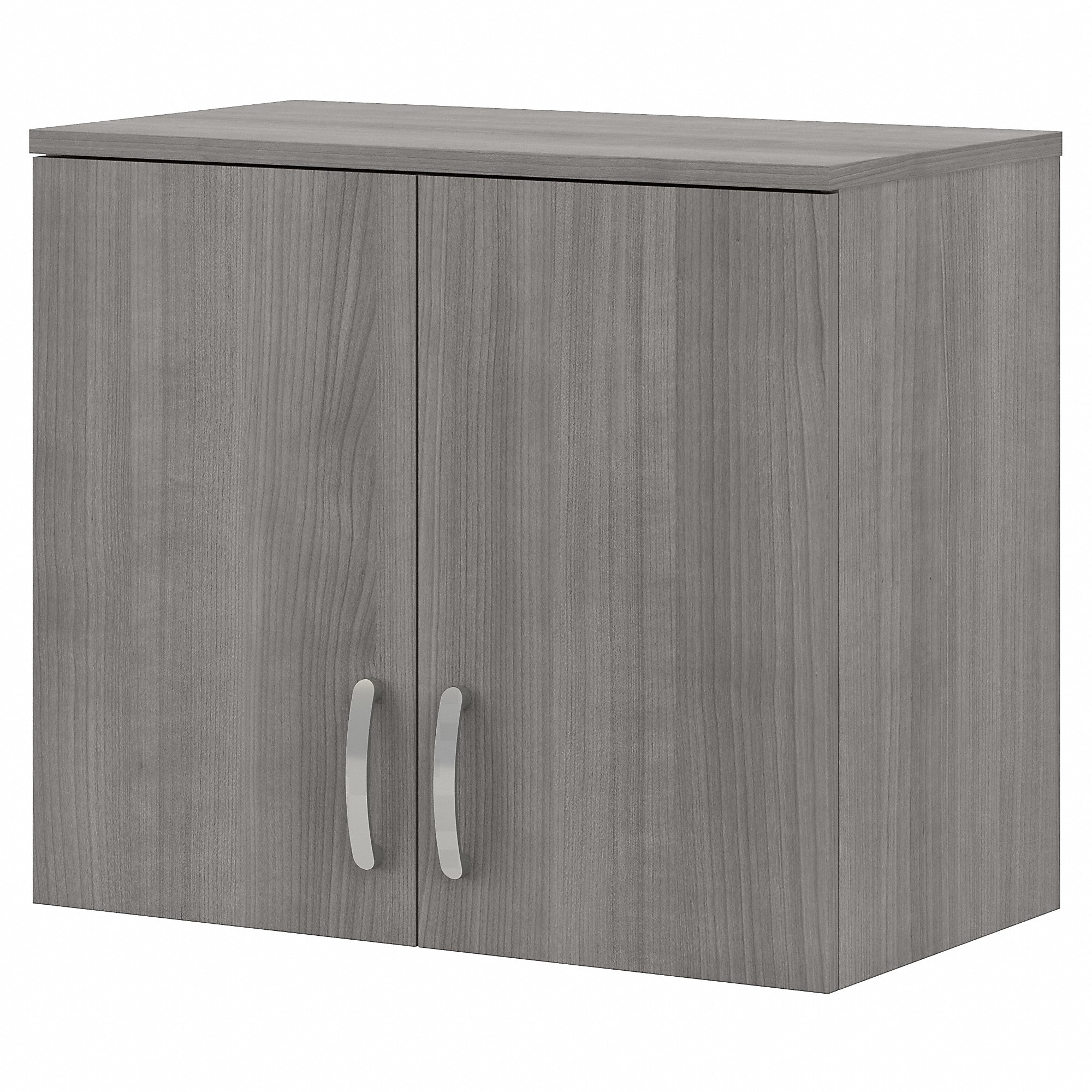 Bush Business Furniture Universal 24″ Wall Cabinet with Doors and 2 Shelves, Platinum Gray (UNS428PG) Sansujyuku sansujyuku.com