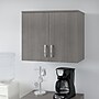 Bush Business Furniture Universal 24" Wall Cabinet with Doors and 2 Shelves, Platinum Gray (UNS428PG)~#|#~sp150858417_sc7