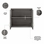 Bush Business Furniture Universal 24" Wall Cabinet with Doors and 2 Shelves, Platinum Gray (UNS428PG)~#|#~sp150858418_sc7