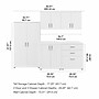 Bush Business Furniture Universal 62" 5-Piece Modular Storage Set with 11 Shelves, White (UNS003WH)~#|#~sp150858527_sc7