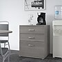 Bush Business Furniture Universal 34" Floor Storage Cabinet with Drawers, Platinum Gray (UNS328PG)~#|#~sp150858532_sc7
