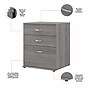 Bush Business Furniture Universal 34" Floor Storage Cabinet with Drawers, Platinum Gray (UNS328PG)~#|#~sp150858533_sc7
