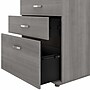 Bush Business Furniture Universal 34" Floor Storage Cabinet with Drawers, Platinum Gray (UNS328PG)~#|#~sp150858536_sc7