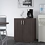 Bush Business Furniture Universal 34" Floor Storage Cabinet with 2 Shelves, Storm Gray (UNS128SG)~#|#~sp150858542_sc7