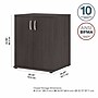Bush Business Furniture Universal 34" Floor Storage Cabinet with 2 Shelves, Storm Gray (UNS128SG)~#|#~sp150858544_sc7