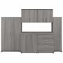 Bush Business Furniture Universal 62" 6-Piece Modular Storage Set with 14 Shelves, Platinum Gray (UNS002PG)~#|#~sp150858576_sc7