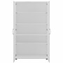Bush Business Furniture Universal 62" Tall Storage Cabinet with Doors and 5 Shelves, White (UNS136WHK)~#|#~sp150858597_sc7