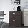 Bush Business Furniture Universal 34" Floor Storage Cabinet with 3 Drawers, Storm Gray (UNS328SG)~#|#~sp150858622_sc7