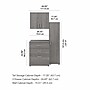 Bush Business Furniture Universal 62"W 3-Piece Modular Storage Set with 5 Shelves, Platinum Gray (UNS005PG)~#|#~sp150858642_sc7