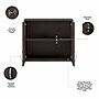 Bush Business Furniture Universal 24" Wall Cabinet with Doors and 2 Shelves, Storm Gray (UNS428SG)~#|#~sp150858648_sc7