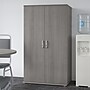 Bush Business Furniture Universal 62" Tall Storage Cabinet with Doors and 5 Shelves, Platinum Gray (UNS136PGK)~#|#~sp150858656_sc7
