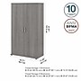Bush Business Furniture Universal 62" Tall Storage Cabinet with Doors and 5 Shelves, Platinum Gray (UNS136PGK)~#|#~sp150858658_sc7