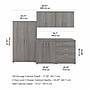 Bush Business Furniture Universal 62" 5-Piece Modular Storage Set with 11 Shelves, Platinum Gray (UNS003PG)~#|#~sp150858674_sc7