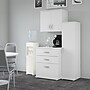 Bush Business Furniture Universal 62"W 3-Piece Modular Storage Set with 5 Shelves, White (UNS005WH)~#|#~sp150858686_sc7