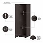 Bush Business Furniture Universal 62" Tall Narrow Storage Cabinet with Door and 3 Shelves, Storm Gray (UNS116SG)~#|#~sp150858694_sc7