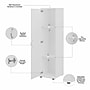 Bush Business Furniture Universal 62" Tall Narrow Storage Cabinet with Door and 3 Shelves, White (UNS116WH)~#|#~sp150858734_sc7