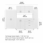 Bush Business Furniture Universal 62" 6-Piece Modular Storage Set with 14 Shelves, White (UNS002WH)~#|#~sp150858759_sc7
