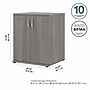 Bush Business Furniture 34" Floor Storage Cabinet with 2 Shelves, Platinum Gray (UNS128PG)~#|#~sp150858766_sc7