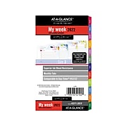 2022 AT-A-GLANCE Kathy Davis 6.75" x 3.75" Weekly & Monthly Planner Refill, Multicolor (KD71-285Y-23)