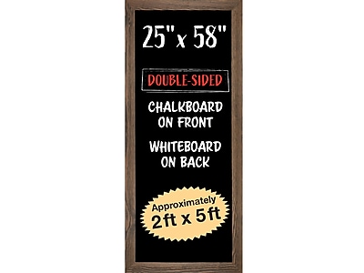 Excello Global Products Rustic Tabletop Chalkboard: Includes 4 Liquid Chalk Markers Magnetic Eraser - Adjustable Small Magnetic Board Kitchen Sign - Vintage Decoration Countertop Memo - 15"x11" Inches