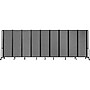 National Public Seating Robo Freestanding 9-Panel Room Divider, 72"H x 210"W, Gray PET (RDB6-9PT02)~#|#~sp150860088_sc7