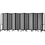 National Public Seating Robo Freestanding 9-Panel Room Divider, 72"H x 210"W, Gray PET (RDB6-9PT02)~#|#~sp150860089_sc7