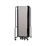 National Public Seating Robo Freestanding 9-Panel Room Divider, 72"H x 210"W, Gray PET (RDB6-9PT02)~#|#~sp150860095_sc7
