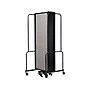 National Public Seating Robo Freestanding 9-Panel Room Divider, 72"H x 210"W, Gray PET (RDB6-9PT02)~#|#~sp150860096_sc7