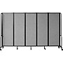 National Public Seating Robo Freestanding 5-Panel Room Divider, 72"H x 118"W, Gray PET (RDB6-5PT02)~#|#~sp150860099_sc7