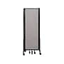 National Public Seating Robo Freestanding 5-Panel Room Divider, 72"H x 118"W, Gray PET (RDB6-5PT02)~#|#~sp150860101_sc7