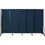 National Public Seating Robo Freestanding 5-Panel Room Divider, 72"H x 118"W, Blue PET (RDB6-5PT04)~#|#~sp150860105_sc7