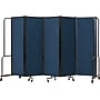 National Public Seating Robo Freestanding 5-Panel Room Divider, 72"H x 118"W, Blue PET (RDB6-5PT04)~#|#~sp150860106_sc7
