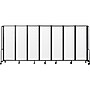 National Public Seating Robo Freestanding 7-Panel Room Divider, 72"H x 164"W, Clear Acrylic (RDB6-7CA)~#|#~sp150860143_sc7