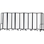 National Public Seating Robo Freestanding 9-Panel Room Divider, 72"H x 210"W, Clear Acrylic (RDB6-9CA)~#|#~sp150860152_sc7